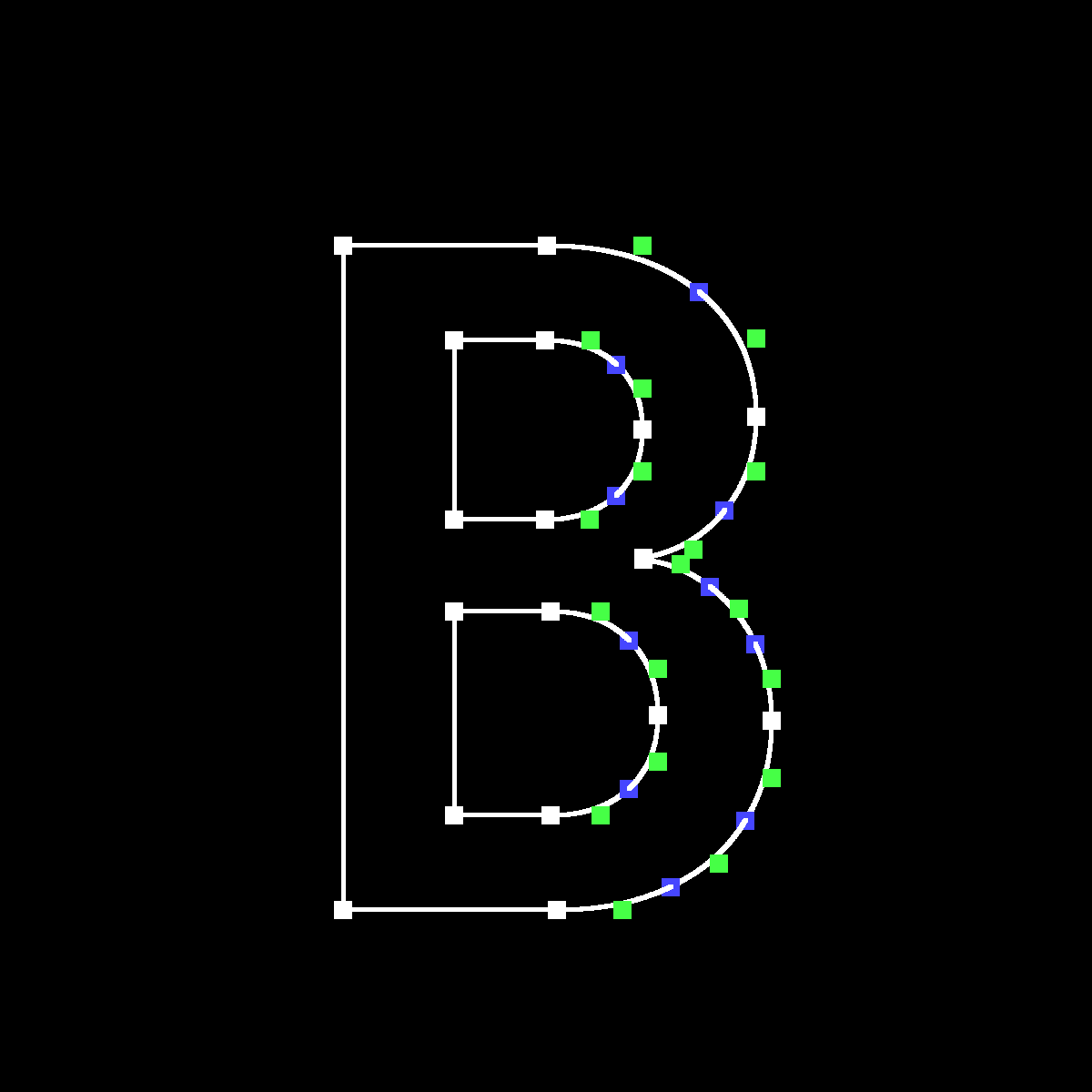 Outline rendering result